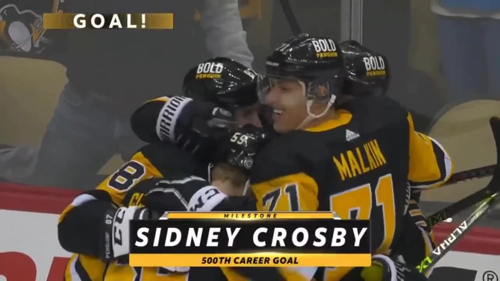 Капитан "Питтсбурга" Кросби забросил 500-ю шайбу в НХЛ