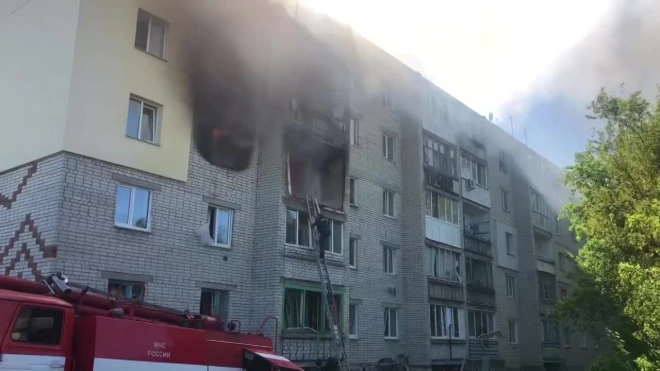 Появились кадры с места взрыва в жилом доме Нижегородской области