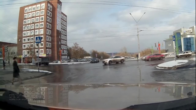 Видео ДТП в Кемерово