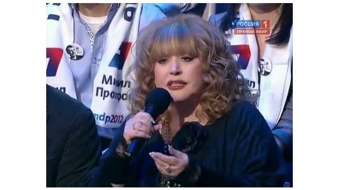 Жириновский наорал на Пугачеву на съемках "Поединка"