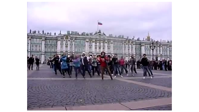 k-pop Rainbow Flashmob in Saint Petersburg 30.10.2011