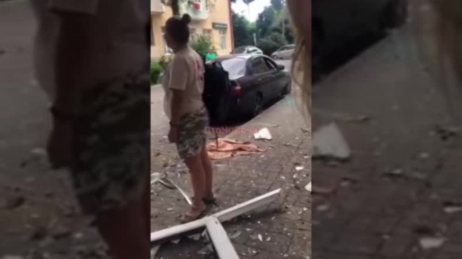 Видео из Сочи: В пятиэтажке в Адлеровском районе произошел взрыв газа