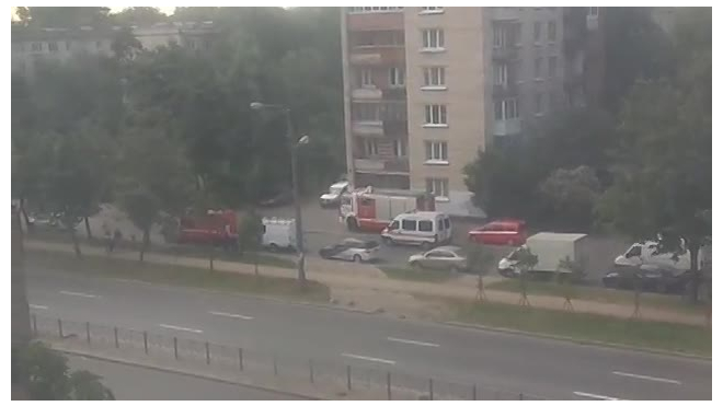 Видео: на Народной, 58 в Петербурге взорвался двухлитровый газовый баллон