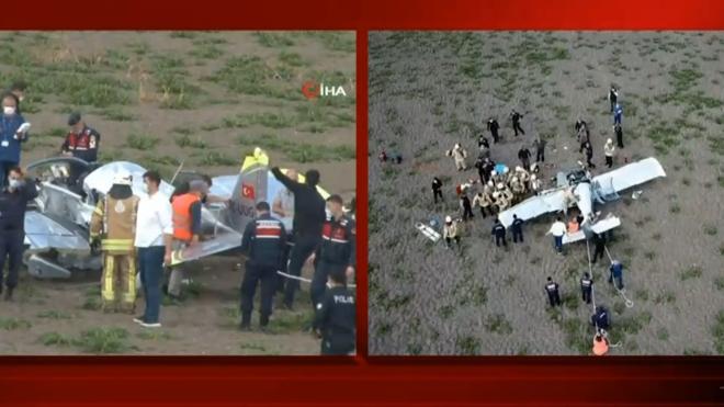 СМИ: в районе Стамбула разбился тренировочный самолет