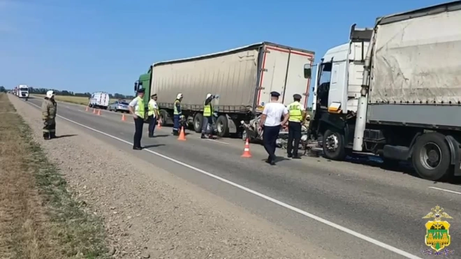 На Кубани возбудили дело по факту ДТП с грузовиками