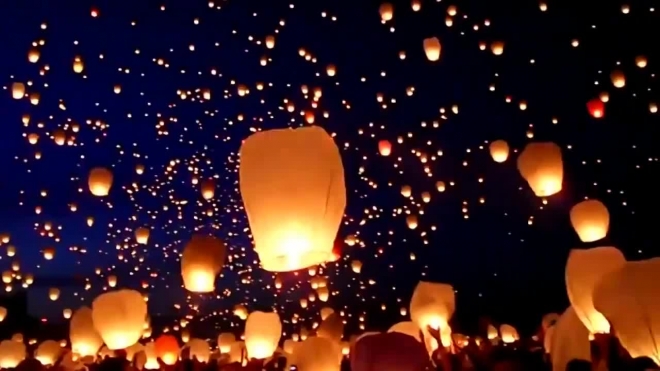 Китайские небесные фонарики запрещены в Петербурге с 27 февраля