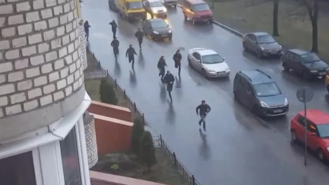 Появилось видео перестрелки на проспекте Ветеранов