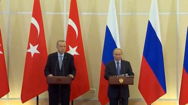 Президенты России и Турции Владимир Путин и Реджеп Эрдоган провели телефонный разговор