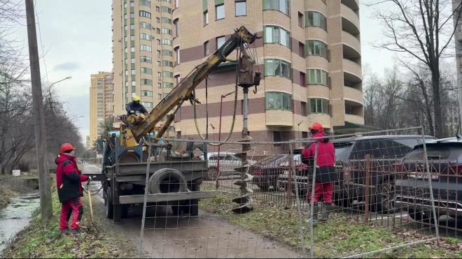 Реконструкция освещения стартовала в парке Александрино в Петербурге