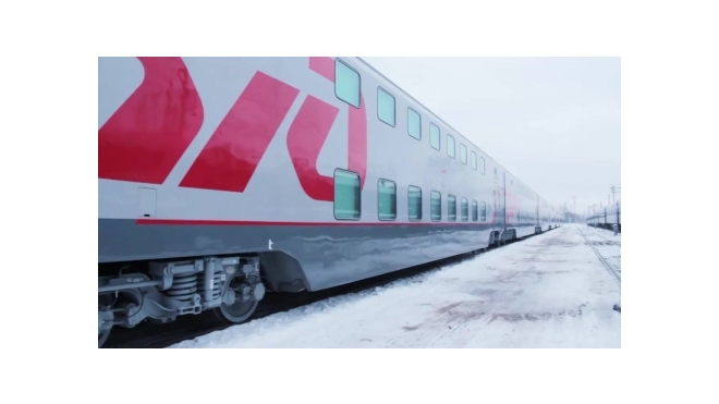 1 февраля первый двухэтажный поезд отправтися по маршруту Петербург-Москва