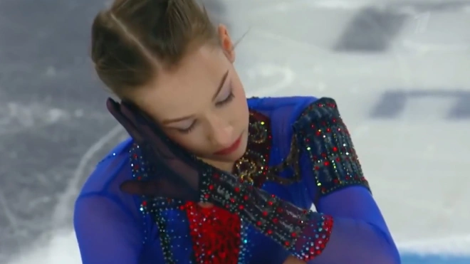 Появилось видео победного проката Акатьевой на юниорском чемпионате России