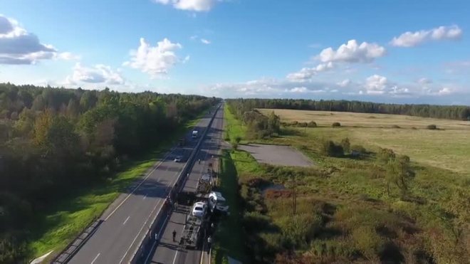 Новый уровень съемки ДТП: пробку после аварии сняли с беспилотника