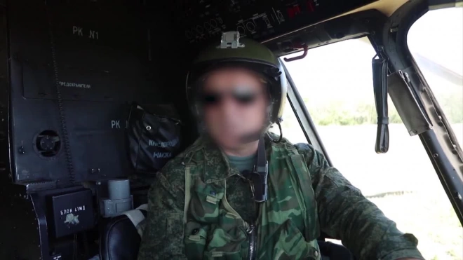 Минобороны России показало кадры боевой работы вертолётов Ми-8 и Ка-52 на Украине