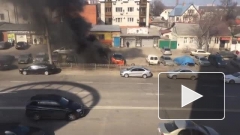 В Воронеже сгорел автомобиль