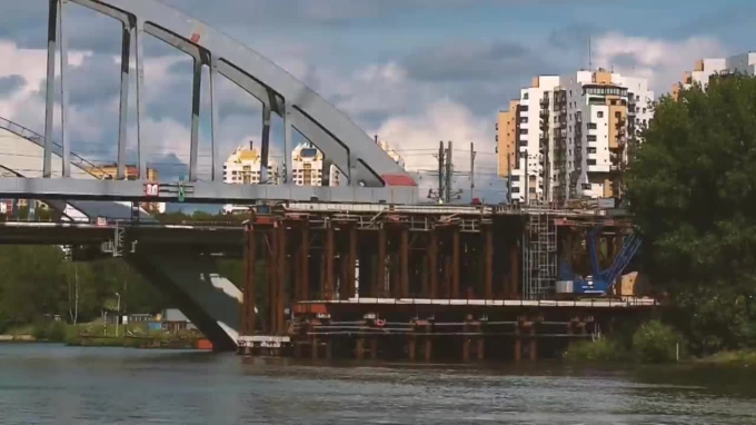 Сборку моста в Химках для ВСМ Москва - Петербург завершат до конца года 