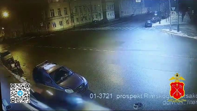 Водитель отправился в больницу после ДТП на Римского-Корсакова