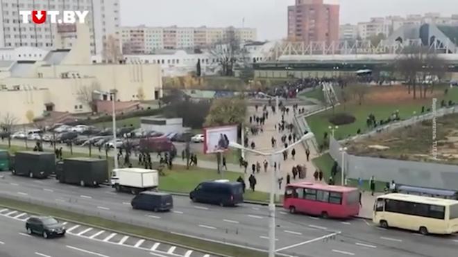 В Минске начались первые задержания протестующих 