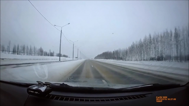 Съехал в кювет под Тулой.