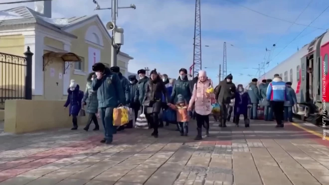 Первый поезд из ЛНД и ДНР прибыл в Воронежскую область 