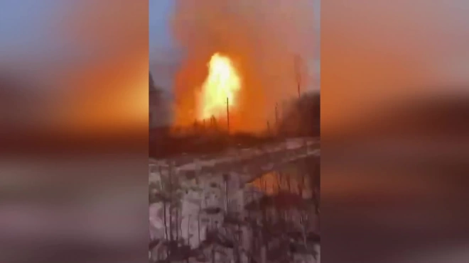 Из-за возгорания газопровода в Ленобласти отключили газораспределительную станцию Восточная