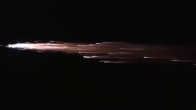 Появилось видео горящей китайской орбитальной станции "Тяньгун-1"