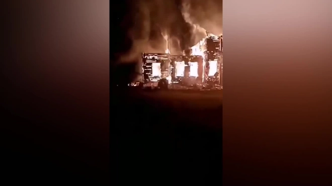 Под Красноярском сгорела церковь от удара молнии