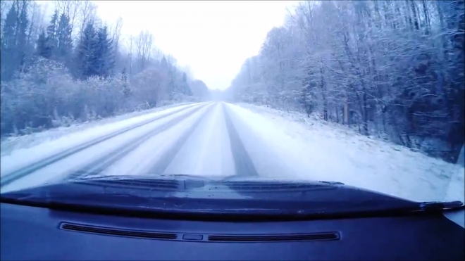 Первый снег и летняя резина.