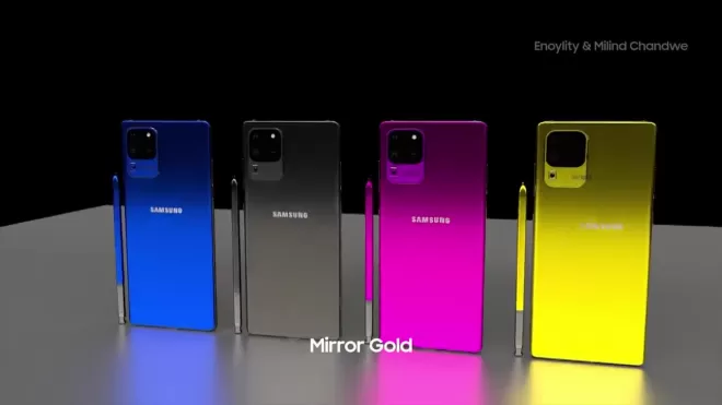 Флагманский Samsung Galaxy Note 20 лишат скругленного дисплея