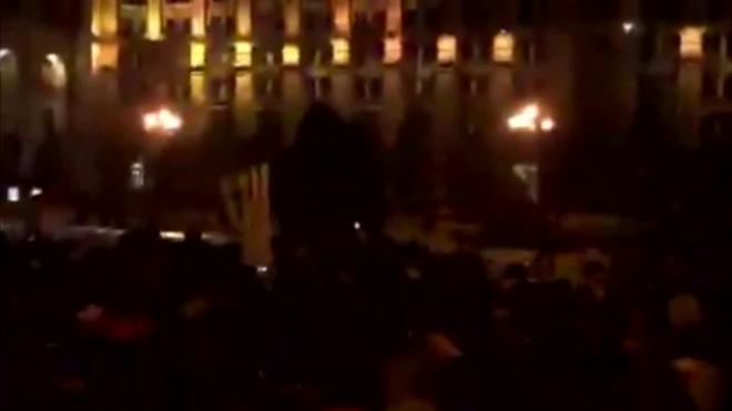 В Киеве начались столкновения протестующих и полиции