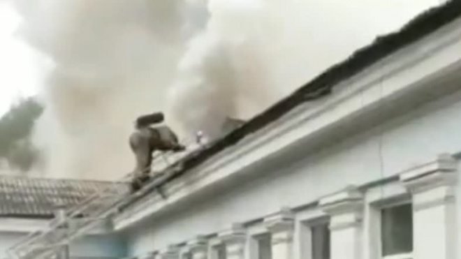 В Приморье произошел пожар в больнице 