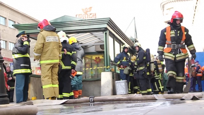 Пожар на Петроградской парализовал синюю линию метро