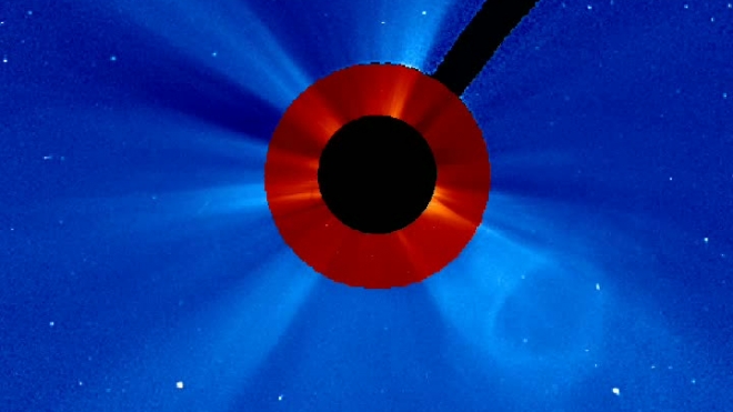 НАСА удалось снять гибель кометы в режиме реального времени