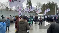 Протестующие украинские предприниматели пришли к госдаче Зеленского