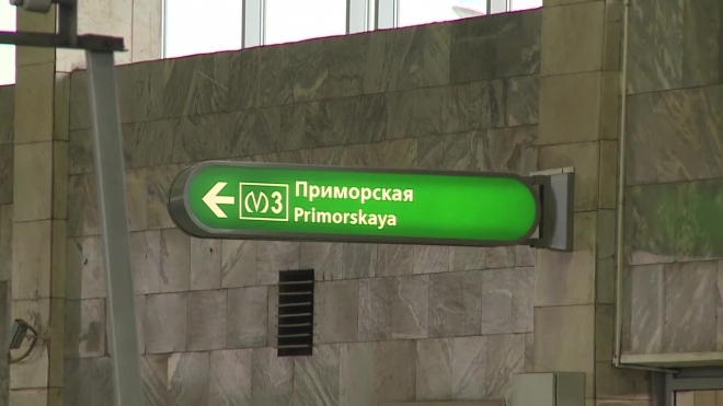 Станцию метро "Приморская" закрыли из-за бесхозной коробки