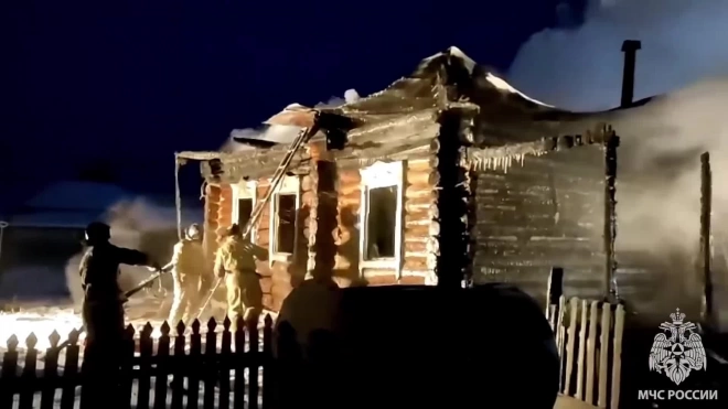 В Курганской области при пожаре в частном доме погибла семья из пяти человек