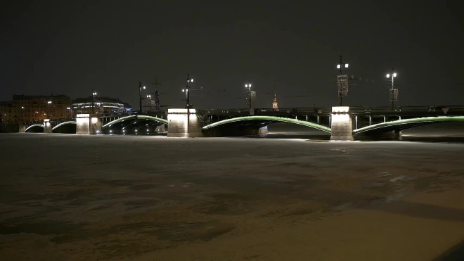 Биржевой мост украсила новая подсветка