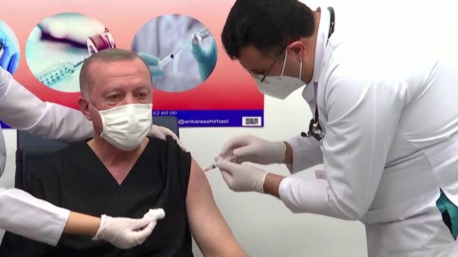 Эрдоган сделал прививку от коронавируса