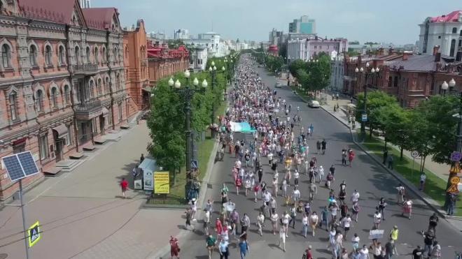 Новый митинг в Хабаровске собрал вдвое меньше людей, чем неделей ранее