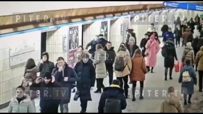 В вестибюле "Петроградской" хулиган избил пенсионера
