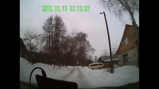 Видео: женщина на собачьей упряжке протаранила Lada в Иванове