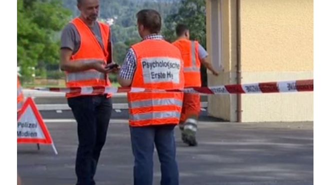 Появилось видео из поезда в Швейцарии, где неизвестный пытался заживо сжечь пассажиров