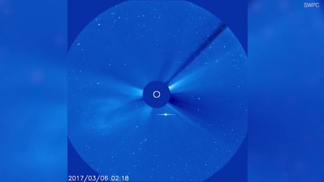 Появилось видео необычной вспышки на Солнце, снятой в США