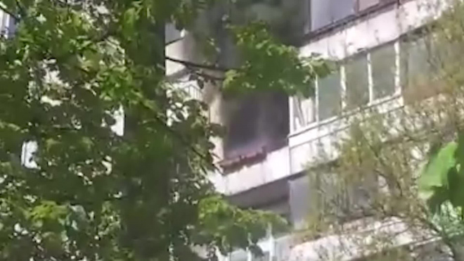 На Софийской улице произошел пожар в жилом доме