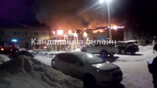 В жилом доме в Кандалакше Мурманской области произошел пожар