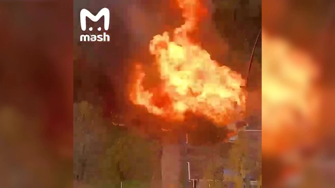 Факельное горение на газовой подстанции на юго-западе Москвы ликвидировали