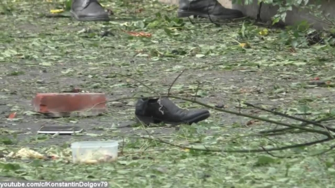 Кровавое видео с места взрыва в Донецке появилось в Сети