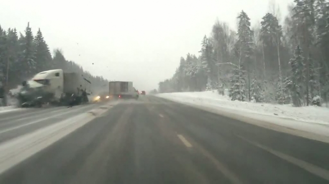 Опубликовано видео самого страшного в России ДТП