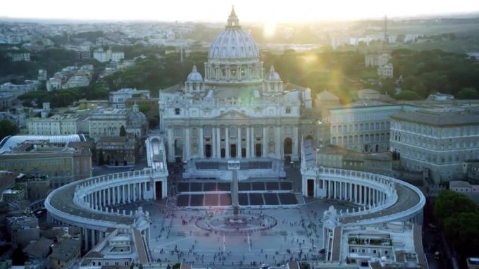 Показ 3D фильма "Собор Святого Петра и Базилики в Риме"