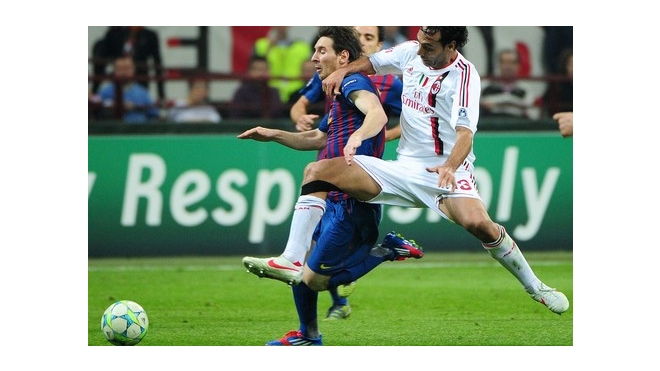 «Барселона» прошла в 1\2 финала Лиги Чемпионов, победив «Милан»