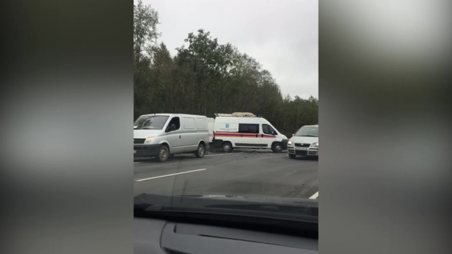 Появилось видео с места смертельной аварии на автодороге "Кола"